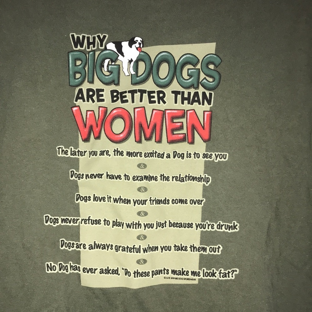 Men’s Big Dogs Humorous Tee - Picture 4 of 5